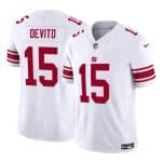 New York Giants #15 Tommy DeVito White 2023 F.U.S.E. Vapor Untouchable Limited Stitched Jersey