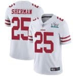San Francisco 49ers #25 Richard Sherman White Super Bowl LIV Vaper Untouchable Limited Stitched Jersey