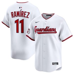 Cleveland Guardians #11 Jose Ramirez White Home Limited Stitched Jersey