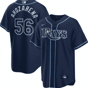 Tampa Bay Rays #56 Randy Arozarena Navy Cool Base Stitched Jersey