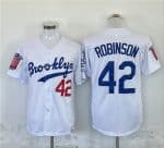 Los Angeles Dodgers #42 Jackie Robinson White Stitched Jersey