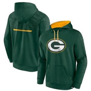 Green Bay Packers Green Defender Evo Pullover Hoodie