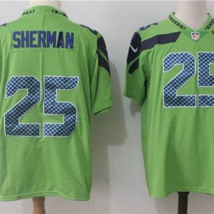 Seattle Seahawks #25 Richard Sherman Green Stitched Vapor Untouchable Limited Nike Jersey