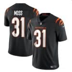 Cincinnati Bengals #31 Zack Moss Black Vapor Untouchable Limited Stitched Jersey