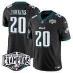 Philadelphia Eagles #20 Brian Dawkins Balck 2024 NFC East Champions F.U.S.E. Vapor Untouchable Limited Stitched Jersey