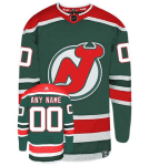 New Jersey Devils Green Personalized Reverse Retro Authentic Stitched NHL Jersey