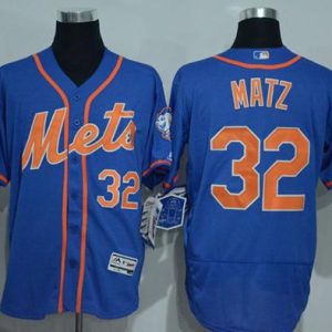 Mets #32 Steven Matz Blue Flexbase Authentic Collection Stitched Jersey