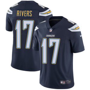 Los Angeles Chargers #17 Philip Rivers Navy Vapor Untouchable Limited Stitched Jersey