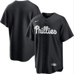 Philadelphia Phillies Blank Black Lights Out Limited Stitched Jersey