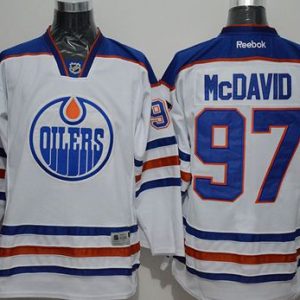 Oilers #97 Connor McDavid White Stitched Jersey