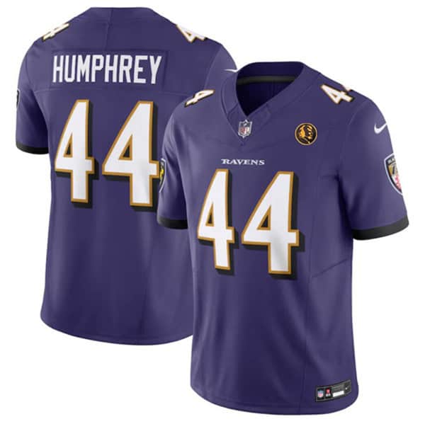 Baltimore Ravens #44 Marlon Humphrey Purple 2023 F.U.S.E. With John Madden Patch Vapor Limited Jersey