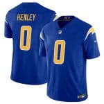 Los Angeles Chargers #0 Daiyan Henley Royal 2025 F.U.S.E Vapor Limited Stitched Jersey