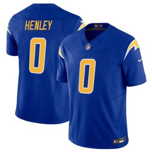 Los Angeles Chargers #0 Daiyan Henley Royal 2025 F.U.S.E Vapor Limited Stitched Jersey