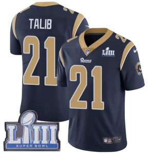 Los Angeles Rams #21 Aqib Talib Navy Blue Super Bowl LIII Vapor Untouchable Limited Stitched Jersey