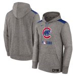 Chicago Cubs Heather Charcoal Collection Performance Pullover Hoodie