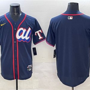 American League Texas Rangers Blank Navy 2025 All-Star Edition Limited Stitched Jersey