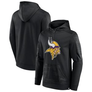 Minnesota Vikings Black On The Ball Pullover Hoodie