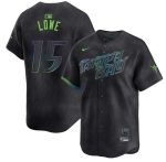 Tampa Bay Rays #15 Josh Lowe Charcoal 2024 City Connect Limited Stitched Jersey