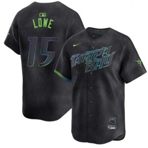 Tampa Bay Rays #15 Josh Lowe Charcoal 2024 City Connect Limited Stitched Jersey