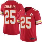 Chiefs #25 Jamaal Charles Red Stitched Limited Rush Nike Jersey