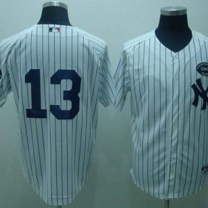 Yankees #13 Alex Rodriguez White GMS The Boss Stitched Jersey