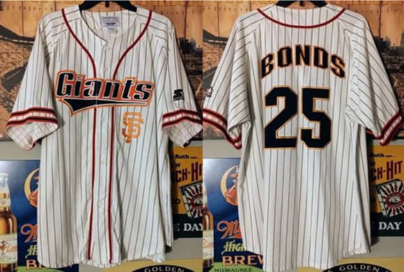 San Francisco Giants #25 Barry Bonds White Limited Stitched Jersey