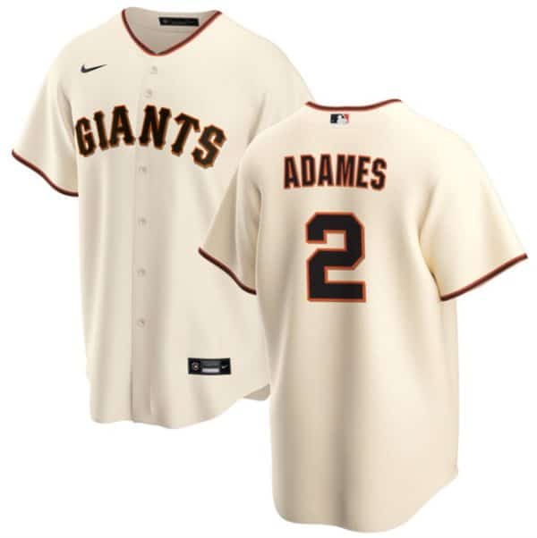 San Francisco Giants #2 Willy Adames Cream Cool Base Stitched Jersey