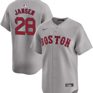 Boston Red Sox #28 Danny Jansen Gray 2024 Away Limited Stitched Jersey