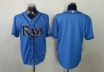 Rays Blank Light Blue Cool Base Stitched Jersey