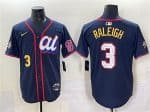 American League #3 Cal Raleigh Navy 2025 All-Star Edition Limited Stitched Jersey