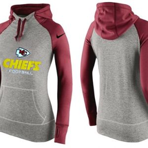 Nike Kansas City Chiefs Performance Hoodie Grey Red_2
