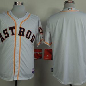 Astros Blank White Cool Base Stitched Jersey