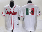 Mexico 2023 White World Classic Team Big Logo Stitched Jersey