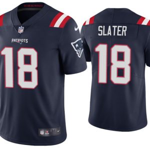 New England Patriots #18 Matthew Slater 2020 Navy Vapor Untouchable Limited Stitched Jersey