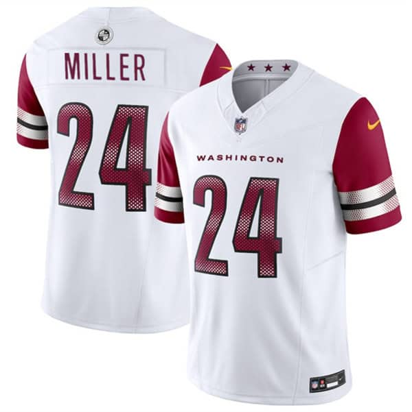 Washington Commanders #24 Von Miller White 2025 F.U.S.E. Vapor Limited Football Stitched Jersey