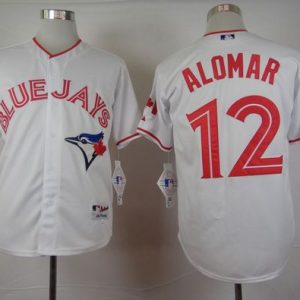 Blue Jays #12 Roberto Alomar White 2015 Canada Day Stitched Jersey