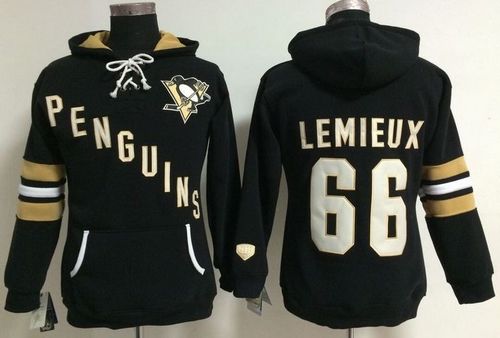 Pittsburgh Penguins #66 Mario Lemieux Black Old Time Heidi NHL Hoodie
