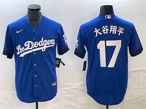 Los Angeles Dodgers #17 ´ó¹ÈÏèÆ½ Royal City Connect Cool Base With Patch Stitched Jersey
