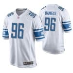 Detroit Lions #96 Mike Daniels White Stitched Jersey