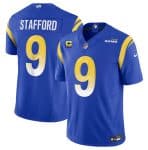 Los Angeles Rams #9 Matthew Stafford Blue 2023 F.U.S.E. With 4-Star C Patch Vapor Untouchable Limited Stitched Jersey