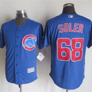 Cubs #68 Jorge Soler Blue New Cool Base Stitched Jersey