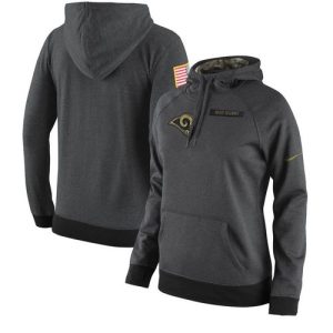 Los Angeles Rams Nike Anthracite Salute To Service Player Performance Hoodie