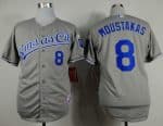 Royals #8 Mike Moustakas Grey Cool Base Stitched Jersey