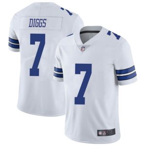Dallas Cowboys #7 Trevon Diggs White Vapor Limited Stitched Jersey