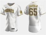 San Diego Padres #65 Jos¨¦ Castillo White Flex Base Stitched Jersey