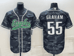 Philadelphia Eagles #55 Brandon Graham Gray Camo With Patch Cool Base Stitched Jersey