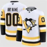 Pittsburgh Penguins Custom White 2024-25 Away Stitched Jersey