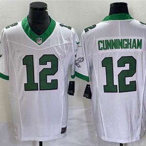 Philadelphia Eagles #12 Randall Cunningham White 2023 F.U.S.E. Vapor Untouchable Stitched Jersey