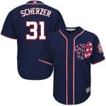 Washington Nationals #31 Max Scherzer Navy Cool Base Stitched Jersey