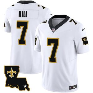 New Orleans Saints #7 Taysom Hill White 2023 F.U.S.E. 1987 Legacy Vapor Stitched Jersey